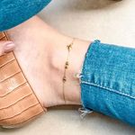 Tornozeleira em ouro amarelo - Wishes 2