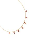 Colar em ouro amarelo e turmalina rosa - Riviera                                                                                   0