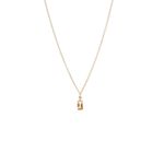 Colar em ouro amarelo e citrino - Baguette 0