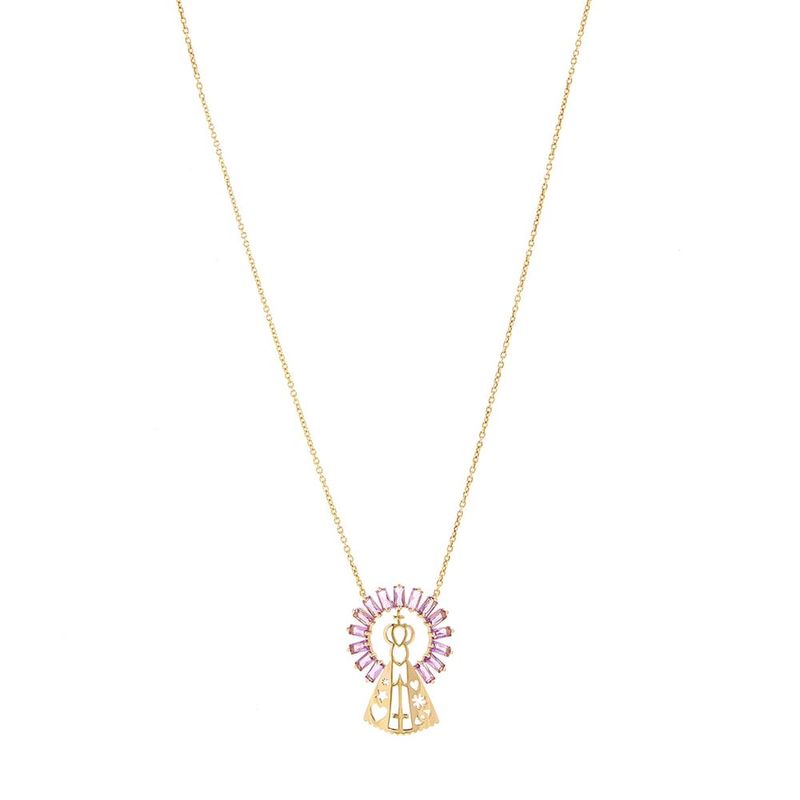 Colar em ouro amarelo - religioso - Nossa Senhora Aparecida - Religioso 0
