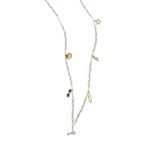 Colar em ouro amarelo  espin lios  diamante e p rolas barrocas - dolce vita - Oceano 0