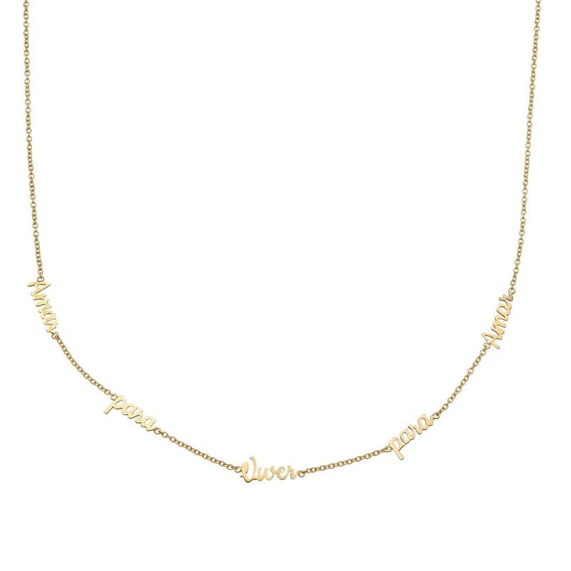 Colar em ouro amarelo - Amar Pra Viver Pra Amar 0