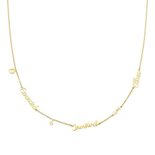 Colar em ouro amarelo - o essencial é Invisível aos olhos - O Pequeno Príncipe