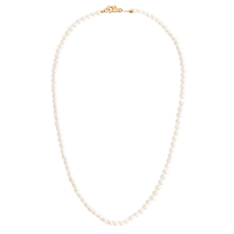 Colar em ouro amarelo e p rolas 1