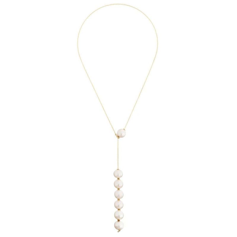 Colar em ouro amarelo e p rolas - Equil brio 0