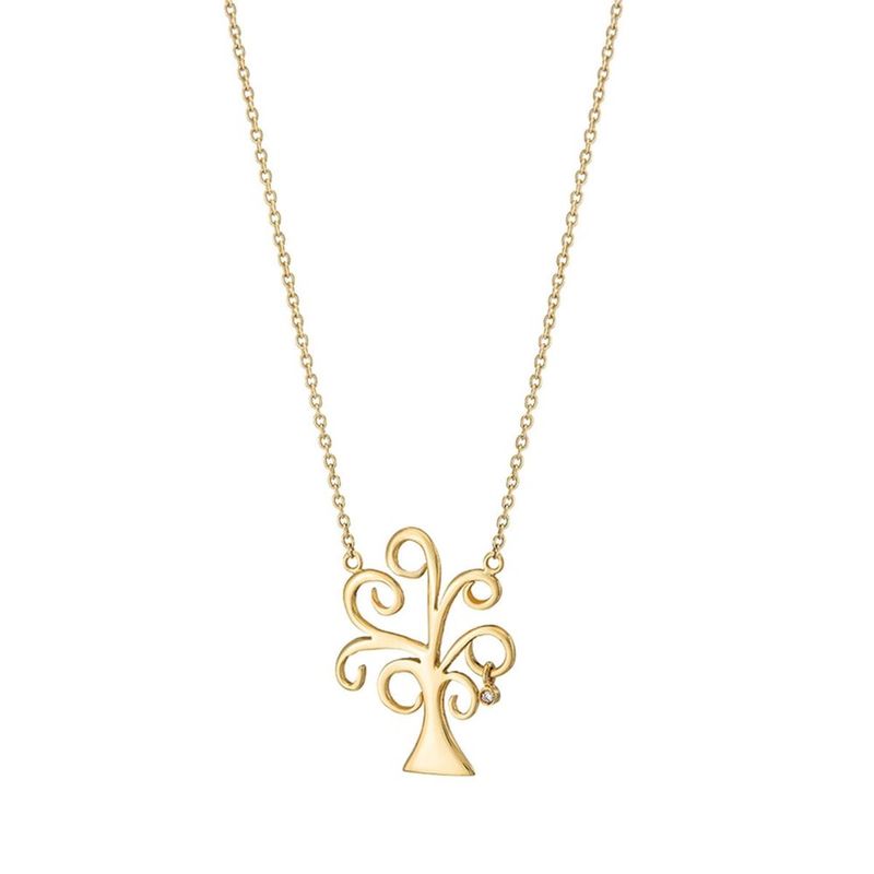 Colar em ouro amarelo e diamante -  rvore Da Vida 0