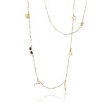 Colar em ouro amarelo  espin lios  diamante e p rolas barrocas - dolce vita - Oceano 1