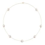 Colar em ouro amarelo e p rolas - Equil brio 1