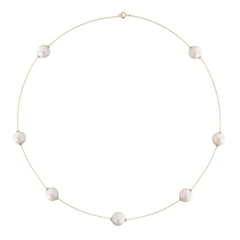 Colar em ouro amarelo e p rolas - Equil brio 1