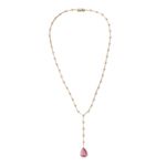 Colar em ouro amarelo rubelita e diamantes - Eternity 2