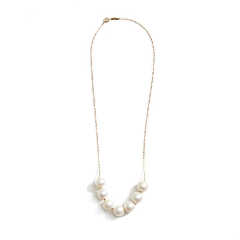 Colar em ouro amarelo e p rolas - Equil brio 3