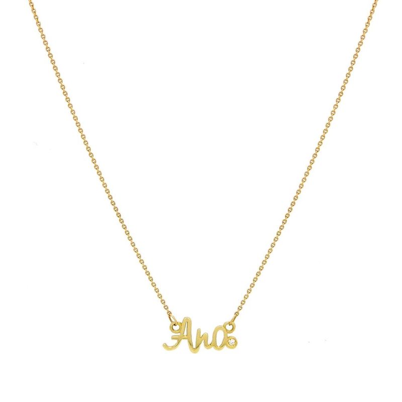 Colar em ouro amarelo - personalizado - Selfie 0