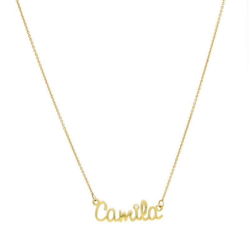 Colar em ouro amarelo - personalizado - Selfie 3