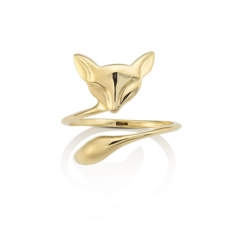 Anel ouro amarelo Pequeno Principe - Raposa 0