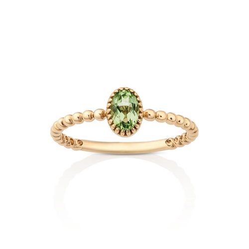 Anel em ouro amarelo e peridoto - Ginger
