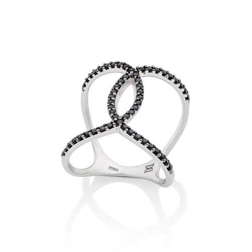 Anel em ouro branco e espinélios - Together