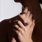 Alian a em ouro amarelo e citrino - Emerald Cut 3