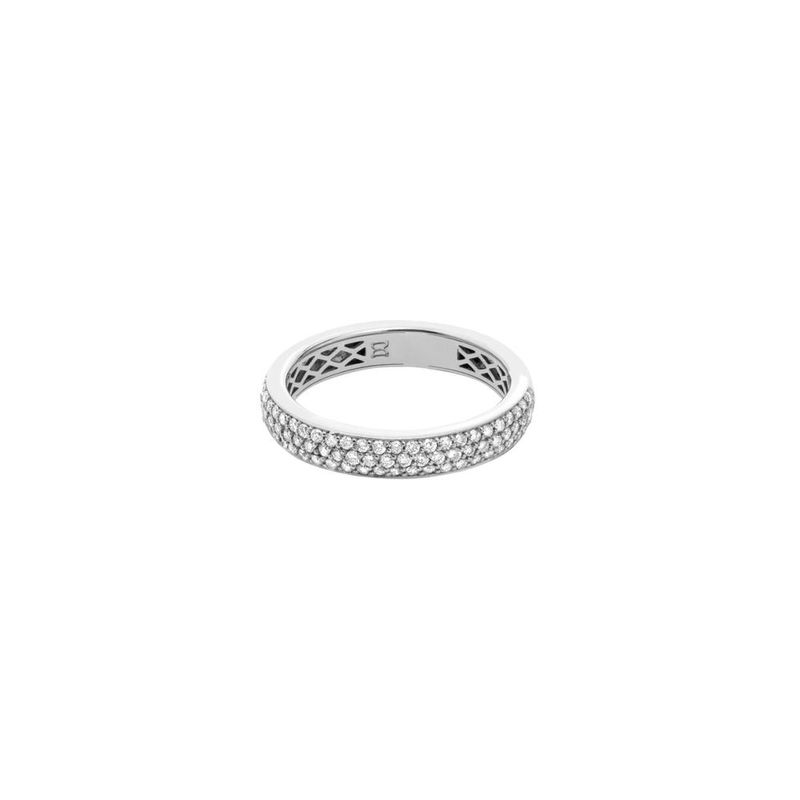 Anel em ouro branco e diamantes - Riviera 1