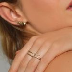 Anel em ouro amarelo - Linha da Vida 2