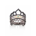 Anel em prata  ouro rosa  top zio azul e espin lios - Tattoo Lucky Eye 0