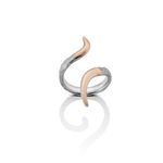 Anel em prata e ouro rosa - Serpente 0