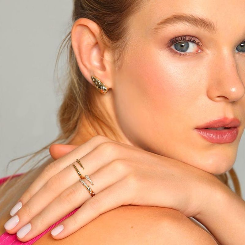 Anel em ouro amarelo - Linha da Vida 3