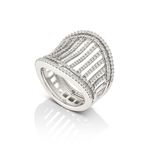 Anel em ouro branco e diamantes -  rvoredo 0