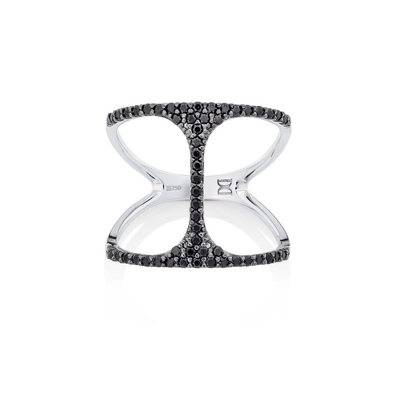 Anel em ouro branco e espin lios - Happy Hour 0