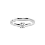 Anel em ouro branco e diamante - 30 pontos - Solit rio 1