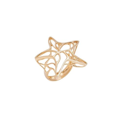 Anel em ouro amarelo - estrela do mar - Oceano