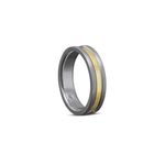Anel em ouro amarelo  prata e r dio negro - Screw 0
