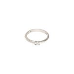 Anel ouro branco e diamante - 15 pontos - Solit rio 1