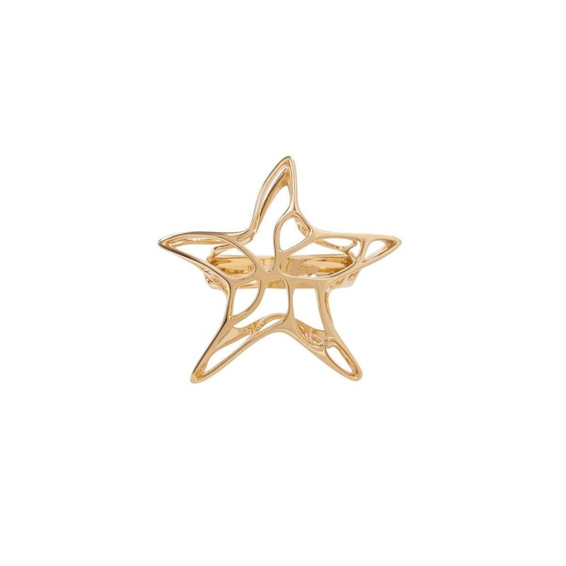 Anel em ouro amarelo - estrela do mar - Oceano 2