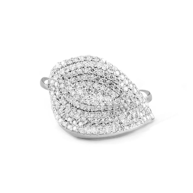 Anel em ouro branco e diamantes - Bem me Quero                                                                                                         2