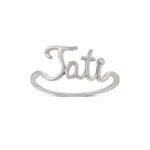 Anel em ouro branco e diamante - personalizado - Selfie 0