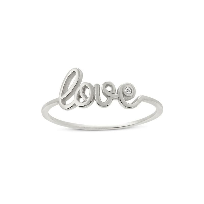 Anel em ouro branco e diamante - personalizado - Selfie 1