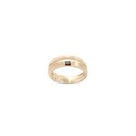 Anel em ouro amarelo e diamante negro - Duetto 0