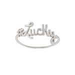 Anel em ouro branco e diamante - personalizado - Selfie 3