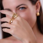 Anel em ouro amarelo - Crocante 1