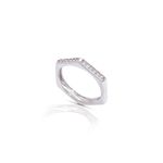 Anel em ouro branco e diamantes - Colm ia 0