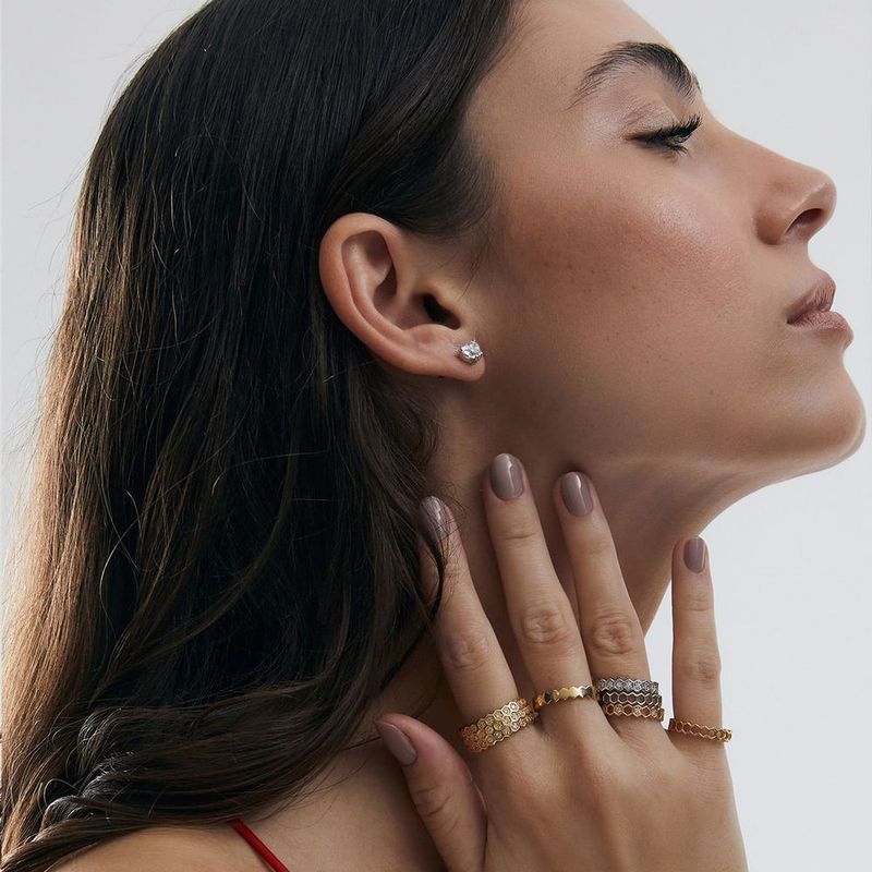 Anel em ouro amarelo e diamantes - Queen Bee 1