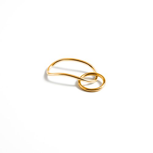 Anel em ouro amarelo Orbita