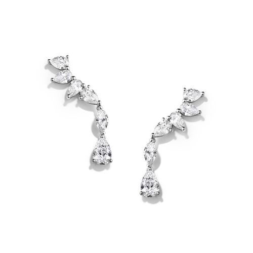 Brinco em ouro branco e diamantes - Eternity