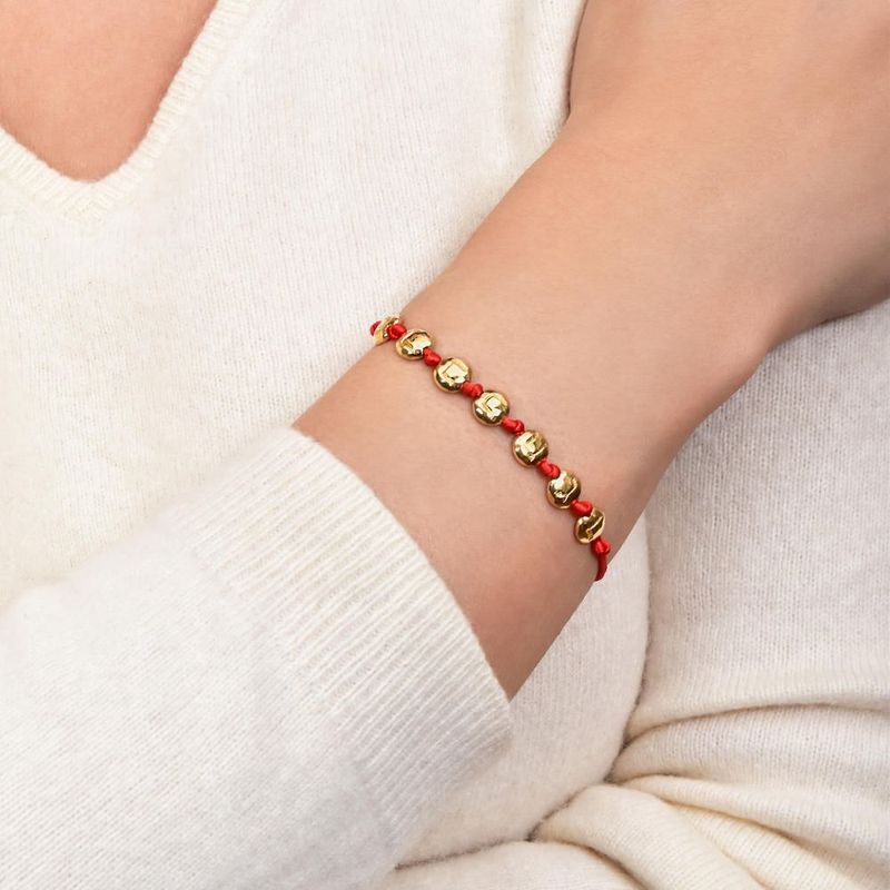 Pulseira em ouro amarelo - Cabala 7 lentilhas 1