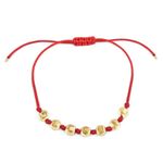 Pulseira em ouro amarelo - Cabala 7 lentilhas 4