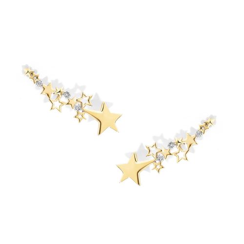 Brinco em ouro amarelo com diamantes - Make a Wish
