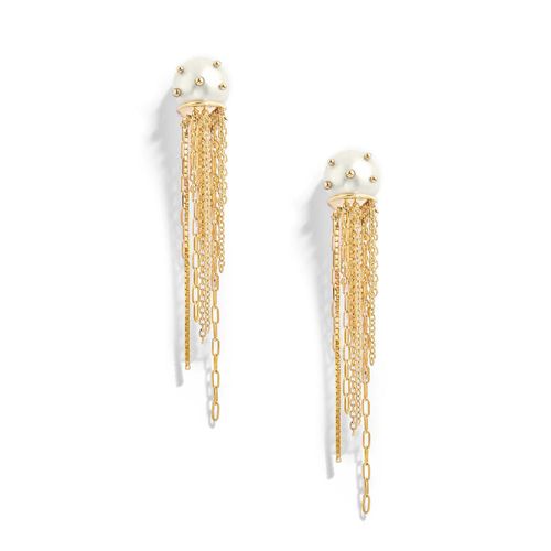 Brinco em ouro amarelo com perola - Agua Viva