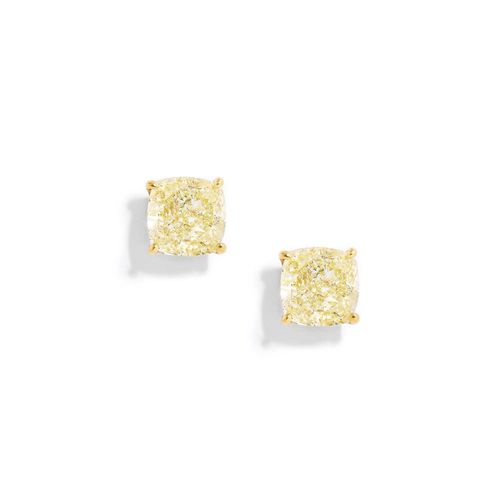 Brinco em ouro amarelo com diamantes amarelos - Canario
