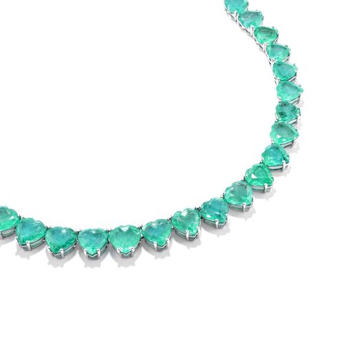 Colar em ouro branco com esmeraldas - Classic Emerald