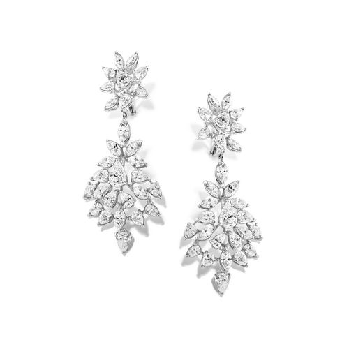 Brinco em ouro branco com diamantes - Grace